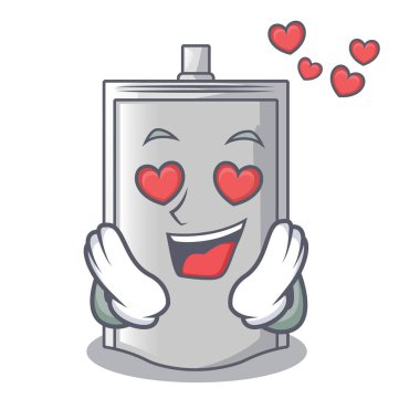 Karakter vektör çizim şeker paketleme aşk çantada