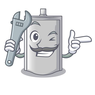 Kraker yalıtım karikatür ürün vektör çizim için mekanik ambalaj