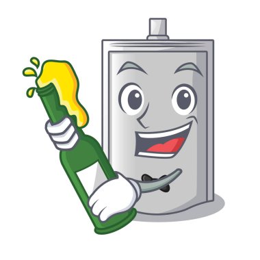 Bira ambalajlı kraker yalıtım karikatür ürün vektör çizim için