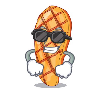 Süper coolgrilled tavuk karakter garnitür vektör illustrationh ile devam eder.