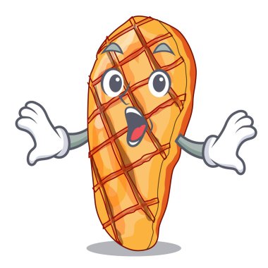 Izgara tavuk karışımı salata karikatür vektör çizim ile şaşırttı