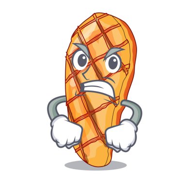 Kızgın ızgara tavuk karışımı salata karikatür vektör çizim ile