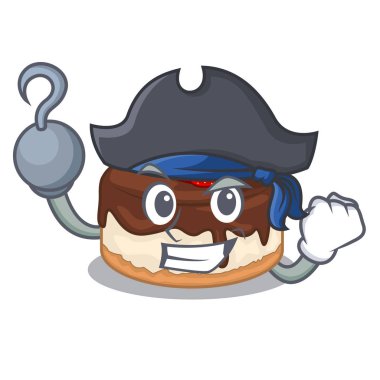 Korsan çizgi film kek lezzetli bu meyveleri vektör çizim