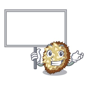 Yönetim Kurulu marang bir karikatür vektör illüstrasyon izole meyve getir