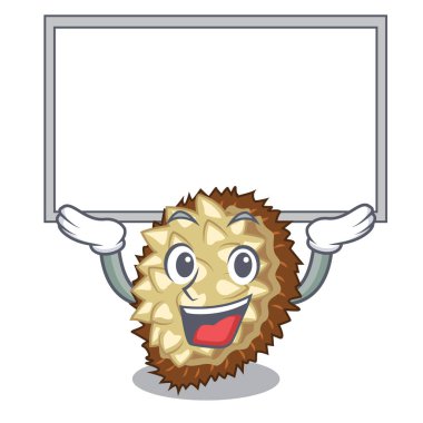 Yönetim Kurulu marang meyve bir karikatür vektör illüstrasyon izole