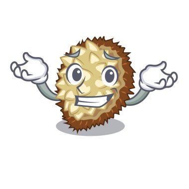 Sırıtan marang meyve şeklinde bir çizgi film vektör çizim