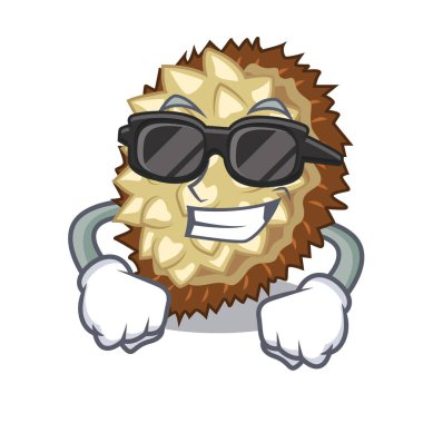 süper bir çizgi film vektör çizim marang meyve şeklinde serin