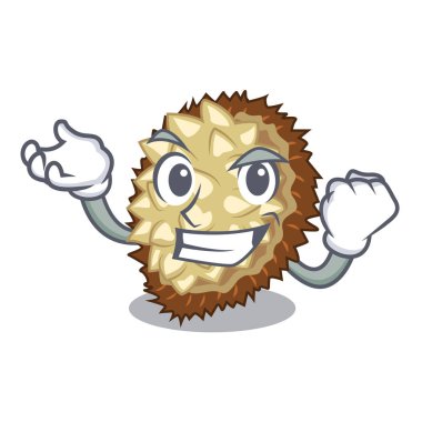 Başarılı marang meyve şeklinde bir çizgi film illüstrasyon vektör