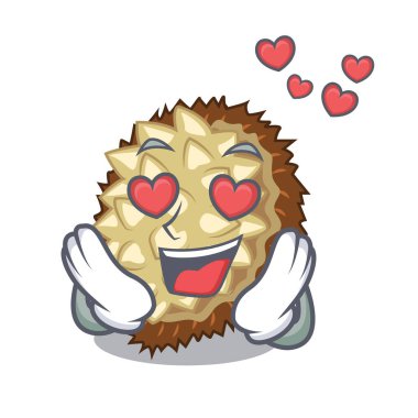 Glas karakter vektör çizim içinde aşk sulu marang meyve