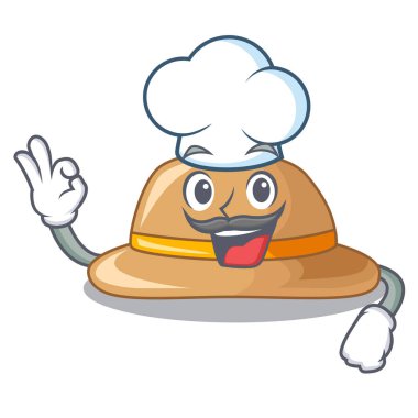 Şef cork het şekli çizgi film vektör çizim içinde