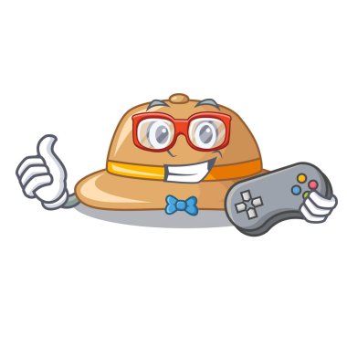 Tablo chacter vektör lllustration içinde yer alan oyun mantar het