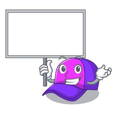 Tahta kap şekil getirmek bir karikatür vektör çizim