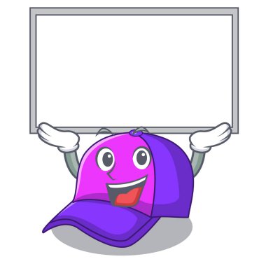 Yukarı tahta kap şeklinde bir çizgi film vektör çizim