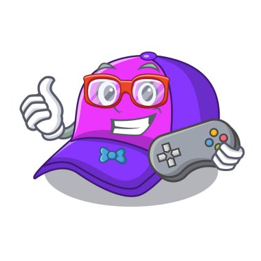 Oyun kap karakter şekli komik vektör çizim