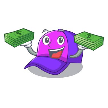 Para kap karakter şekli komik vektör çizim ile