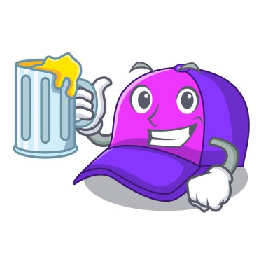 Şekil komik vektör çizim ile suyu kap karakter