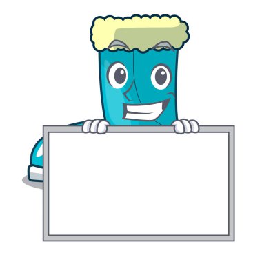 Yönetim Kurulu kış ile sırıtarak şekli çizgi film vektör çizim çizme Ayakkabı