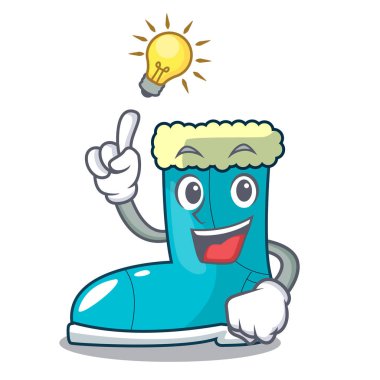 Bir fikir kış çizme şekil karikatür komik vektör resimde var