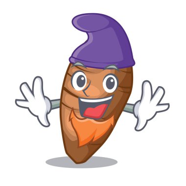 Elf taro yumru içinde şekil karikatür vektör çizim