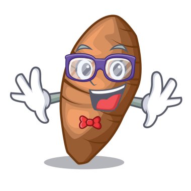 Geek taro karakter tahta Ahşap vektör esnaf üzerinde