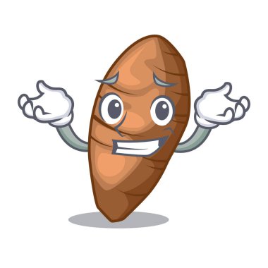 Karakter tahta Ahşap vektör esnaf üzerinde sırıtan taro