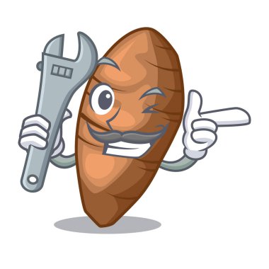 Makinist Taro şekil karikatür komik vektör illustreation dilimlenmiş