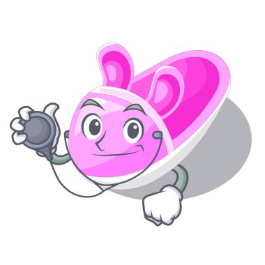 Doktor Ayakkabı bebek şekli çizgi film vektör çizim