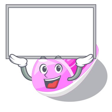 Şeklin çizgi film vektör çizim kadar tahta Ayakkabı bebek