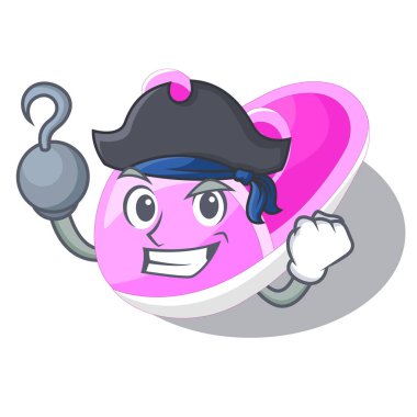 Şeklin çizgi film vektör çizim korsan ayakkabı bebek