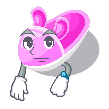 Maskot vektör illüstrasyon izole bekliyor Bebek Patiği