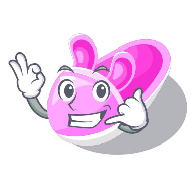 Call me baby maskot vektör illüstrasyon izole Ayakkabı
