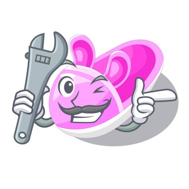 Maskot vektör illüstrasyon izole mekanik Bebek Patiği