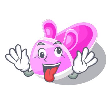 Maskot vektör illüstrasyon izole deli Bebek Patiği