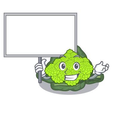 Yönetim Kurulu Roma karnabahar şekli çizgi film vektör çizim içinde getir.