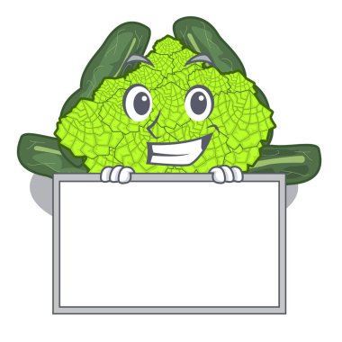 Şeklin çizgi film vektör çizim kurulu Roma karnabahar ile sırıtarak