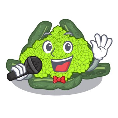 Yukarıdaki tablo çizgi film woodenvector illüstrasyon Roma caulifloer şarkı