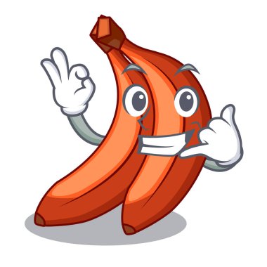 Şeklin çizgi film vektör esnaf içinde muz merah ararsın