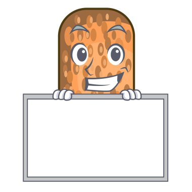 Şeklin çizgi film vektör illustrartion içinde kızarmış kurulu Tempe ile sırıtarak