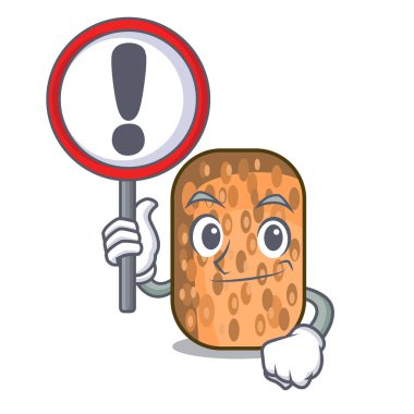 Şeklin çizgi film vektör illustrartion içinde kızarmış işareti Tempe ile