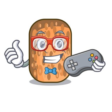 Oyun kızarmış Tempe snack karikatür yaprak vektör çizim