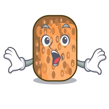 Sürpriz kızarmış Tempe snack karikatür yaprak vektör çizim