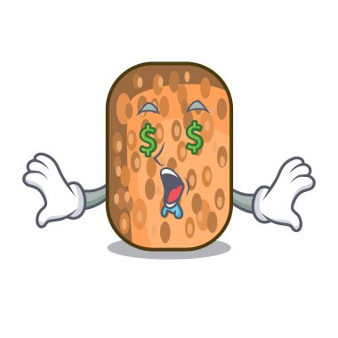 Para göz Tempe maskot plaka vektör çizim üzerinde kızarmış