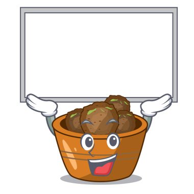 Yönetim Kurulu tatlısı Kemalpaşa bir karikatür kase vektör çizim