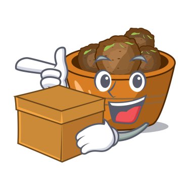 Karakter tablo vektör esnaf üzerinde ile kutusu Kemalpaşa tatlısı