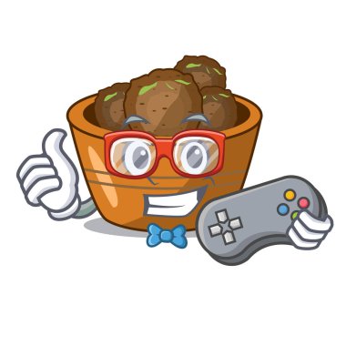 Oyun Kemalpaşa tatlısı çok lezzetli karikatür vektör esnaf