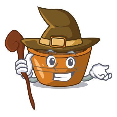 Kemalpaşa tatlısı çok lezzetli karikatür vektör esnaf cadı