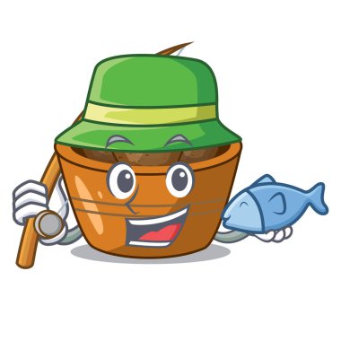 Balıkçı Kemalpaşa tatlısı çok lezzetli karikatür vektör esnaf