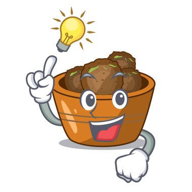 Şeker maskot vektör esnaf ile serpilir bir fikir Kemalpaşa tatlısı var