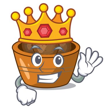 Kral Kemalpaşa tatlısı şeker maskot vektör esnaf ile serpilir