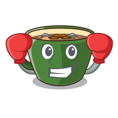 Çizgi film glas vektör esnaf boks Hint masala çay